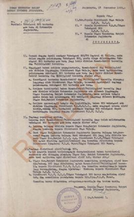 Surat dari Pengawas Kepala Dinas Kesehatan Rakyat DIY kepada: 1.    Kepala Direktorat Bina Waluja...