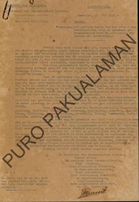 Surat dari Departement van Binnenlandsch Bestuur kepada Dewan Pembuat Undang-Undang119, 121, dan ...