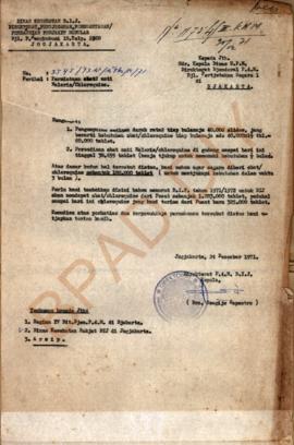 Surat dari Direktorat P4M DIY kepada Kepala Dinas UPM Direktorat Jenderal P4M Nomor 3545/P3W/MPM/...