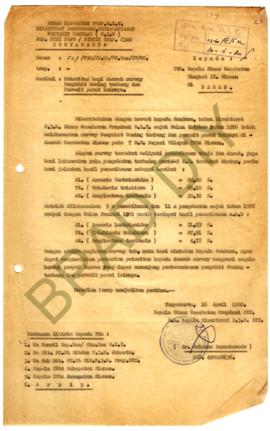 Surat dari Kepala Dinas Propinsi DIY kepada u.b Kepala Direktorat P3M DIY kepada Kepala Dinas Kes...