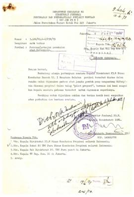 Surat dari Direktorat P2ML kepada Kanwil Departemen Kesehatan RI propinsi seluruh Indonesia peiha...