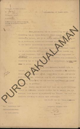 Bendel surat tentang perihal perbaikan atap dan genteng juga tiyang penyangga kanan dan kiri pend...
