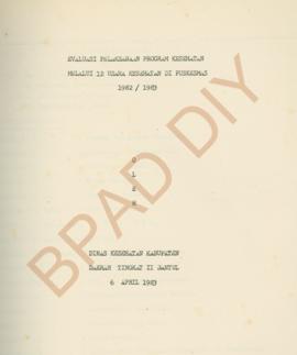 Paper peranan Bidan Puskesmas dalam era pembangunan Tahun 1983