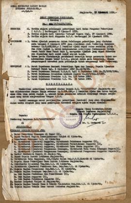 Surat Pemberian Pekerjaan (Gunning) Dinas Kesehatan Rakyat DIY Nomor 824/IV/PELITA/SEKR, tanggal ...