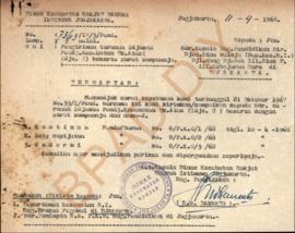 Turunan Ijazah “Pendjenang Kesehatan” Tingkat Atas (Ijazah C) beserta surat sumpahnya atas nama K...