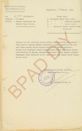 Surat dari Kepala Bagian Hubungan Luar Negeri kepada Kepala Dinas Kesehatan DIY Nomor 0381/HLN/4/...