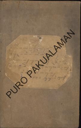 Tedhakan Perintah Kantor atau Perintah dari Negara kepada Pemerintah Pakualaman tahun 1902 sampai...