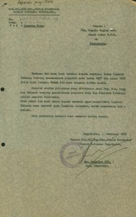 Laporan tentang  macam-macam penyakit mata Tahun 1979