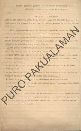 Artikel berjudul “Handel in Sisal Hennep” terjadi di Indische Mercuur pada 16 Maret 1909 No.1427 ...