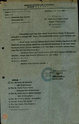 Kumpulan Surat dari Pemerintah Kabupaten Dati II Kulon Progo Kecamatan  Wates,  Kecamatan  Nanggu...