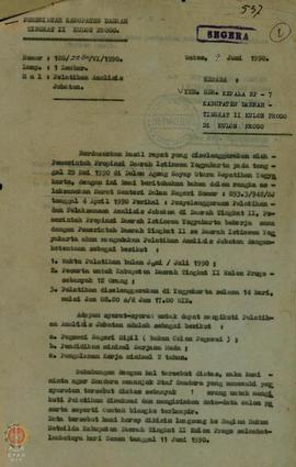 Surat dari Pemerintah Kabupaten Dati II Kulon Progo untuk Kepala BP-7 Kabupaten Dati II Kulon Pro...