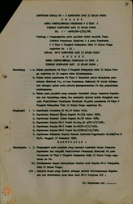    Surat Keputusan No: 11/KPTS/BP-7/XII/1988 tanggal 15 Desember tentang Pengangkatan Para Pejab...