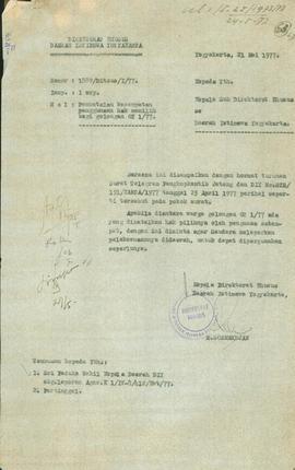 Permintaan dari Direktorat Khusus DIY untuk melaporkan pelaksaannya di daerah bagi warga golongan...