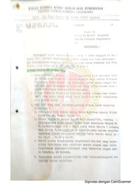 Surat dari Ketua Badan Pembina Radio Siaran Non Pemerintah Provinsi Daerah Istimewa Yogyakarta ke...