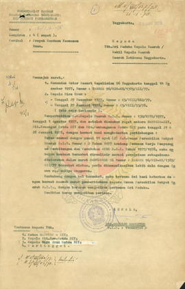 Surat Pemberitahuan tentang Proyek Bantuan Keamanan Umum