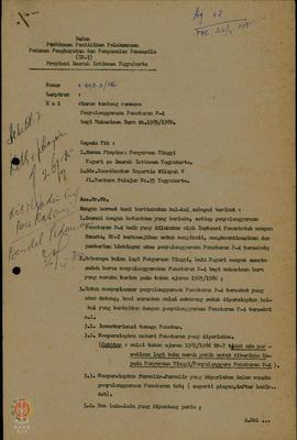 Surat dari Kepala BP-7 Kabupaten Kulon Progo untuk Pimpinan Perguruan Tinggi Negeri se DIY dan Ko...