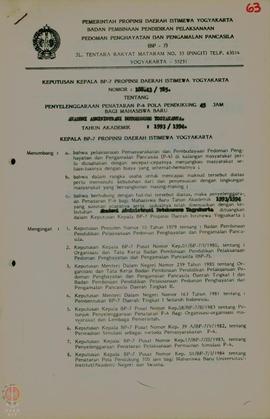 Berkas Penyelenggaraan Penataran P-4 Pola 45 Jam bagi Mahasiswa Baru Akademi Administrasi Notokus...