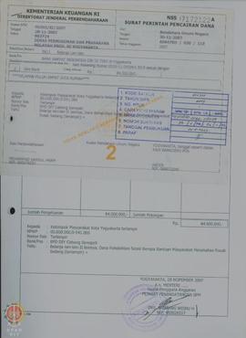 Surat Perintah Pencairan Dana Nomor : 608478H/030/118, tanggal 30/11/2007 belanja lain-lain II la...