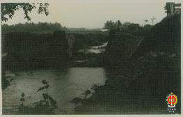 Tampak dari depan dam Cangkring yang akan dibangun.