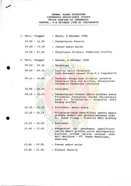 Surat dari Direktur Direktorat Pembinaan Grafika perihal Daftar Nama dan Alamat Calon Peserta Lok...