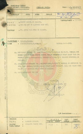 Surat kawat yang belum merupakan ijin shooting film resmi ke daerah