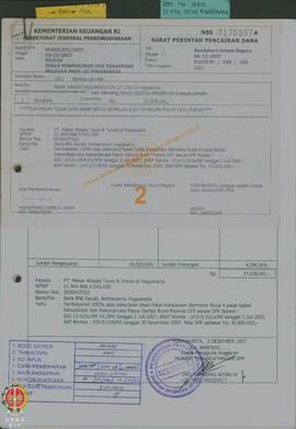 Surat Perintah Pencairan Dana Nomor : 610253H/030/118, tanggal 06/12/2007 Pembayaran 100% atas Pe...