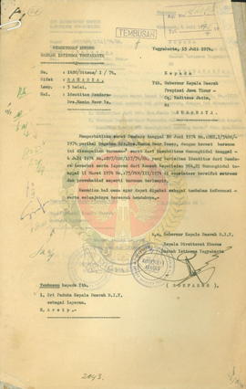 Laporan tentang diri Drs. Hamim Noor Yoseph yang disinyalir extreem dan provokatif dapat membahay...