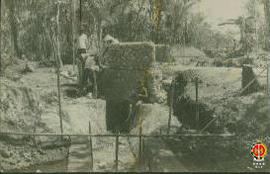 Pekerjaan saluran dan gorong-gorong saat tahap pelaksanaan.