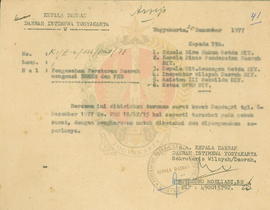 Pengesahan Peraturan Daerah mengenai BBNKB dan PKB di Propinsi DIY/1977