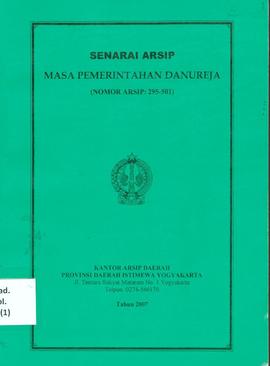 SENARAI ARSIP MASA PEMERINTAHAN ( Nomor Arsip 259 - 501 )
