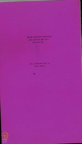 Buku tentang Daftar Perincian Penggunaan dana Bantuan dari BP- 7 Propinsi Daerah Istimewa Yogyaka...