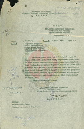Pengesahan penggunaan bantuan keserasian dan bantuan khusus untuk desa di Propinsi DIY