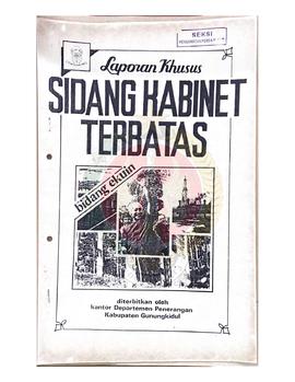 Laporan Khusus Sidang Kabinet Terbatas Bidang Ekuin Tanggal 1 Maret 1989 Nomor : 02/Maret/1989 da...