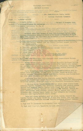 Petunjuk/tatacara dan sebagainya tentang Pelaksanaan PP No. 46/ 1971/dalam hubungan pelaksanaan p...