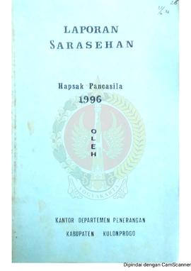 Laporan Sarasehan Hapsak/Hari Peringatan Kesaktian Pancasila oleh Kantor Departemen Penerangan Ka...