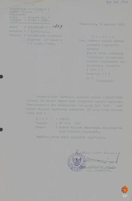 Laporan pelaksanaan Instruksi Gubernur Kepala DIY perihal kegiatan pemasyarakatan dan pembudayaan...