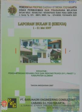 Laporan Bulan II (Kedua), 1 - 31 Mei 2007, Kegiatan Pendampingan Rehabilitasi dan Rekonstruksi Da...