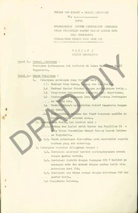 Surat dari Design Cent Bagian Teknik Arsitektur FT UGM perihal uraian pekerjaan dan syarat-syarat...
