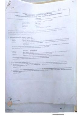 Amandemen Surat Perjanjian Penyaluran Bantuan Rehabilitasi dan Rekonstruksi Rumah (SPPB),  Nama K...