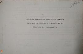 Laporan Pertemuan Team Itjen dengan Kepala Kantor Wilayah Departemen Penerangan Republik Indonesi...