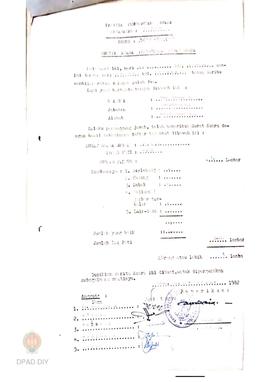 Berita acara pemeriksaan surat suara oleh PPS Kecamatan Kokap kepada Bapak Moch Chozin SH selaku ...