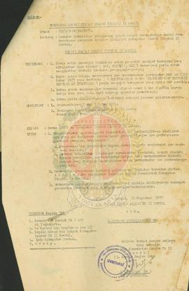 Instruksi Bupati Bantul No 07/Inst/Bt/1977 tentang gerakan kebersihan lingkungan.