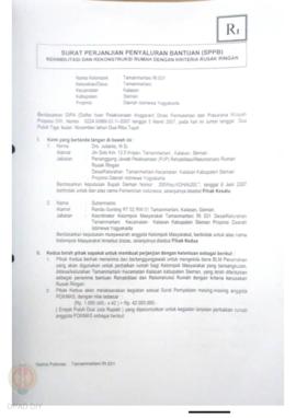 Checklist Kelengkapan Dokumen untuk Pencairan Dana Rehabilitasi dan Rekonstruksi Rumah Rusak Ring...