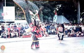 Kesenian Reog Ponorogo memeriahkan pembukaan FKY III disaksikan pula oleh masyarakat umum