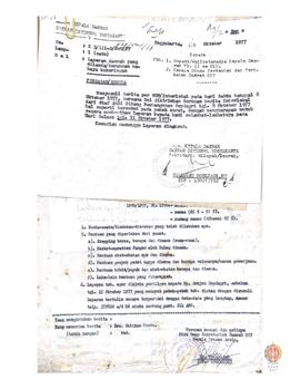 Surat dari Drs. Muh. Rosyid Hasan, Staf Ahli BIdang Pembangunan Depdagri kepada Sekwilda Provinsi...