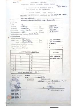 Laporan hasil pemeriksaan lapangan ke II menjelang panen BPSB II Jateng dan DIY jenis tanaman pad...