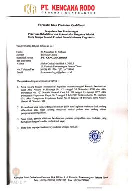 Rekening koran bulan Februari – Agustus 2007