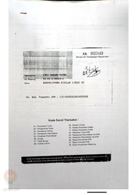 lembar Pengendalian dan Verifikasi Dokumen Administrasi Pencairan Bantuan Rehabilitasi dan Rekons...