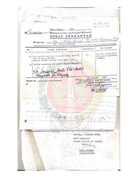 Surat dari BP-7 Kabupaten Dati II Bantul kepada Sekretaris BP-7 Daerah Istimewa Yogyakarta periha...