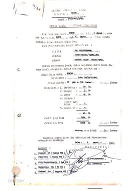 Berita acara pemeriksaan surat suara oleh PPS Kecamatan Galur kepada Bapak RW. Projopurnomo selak...